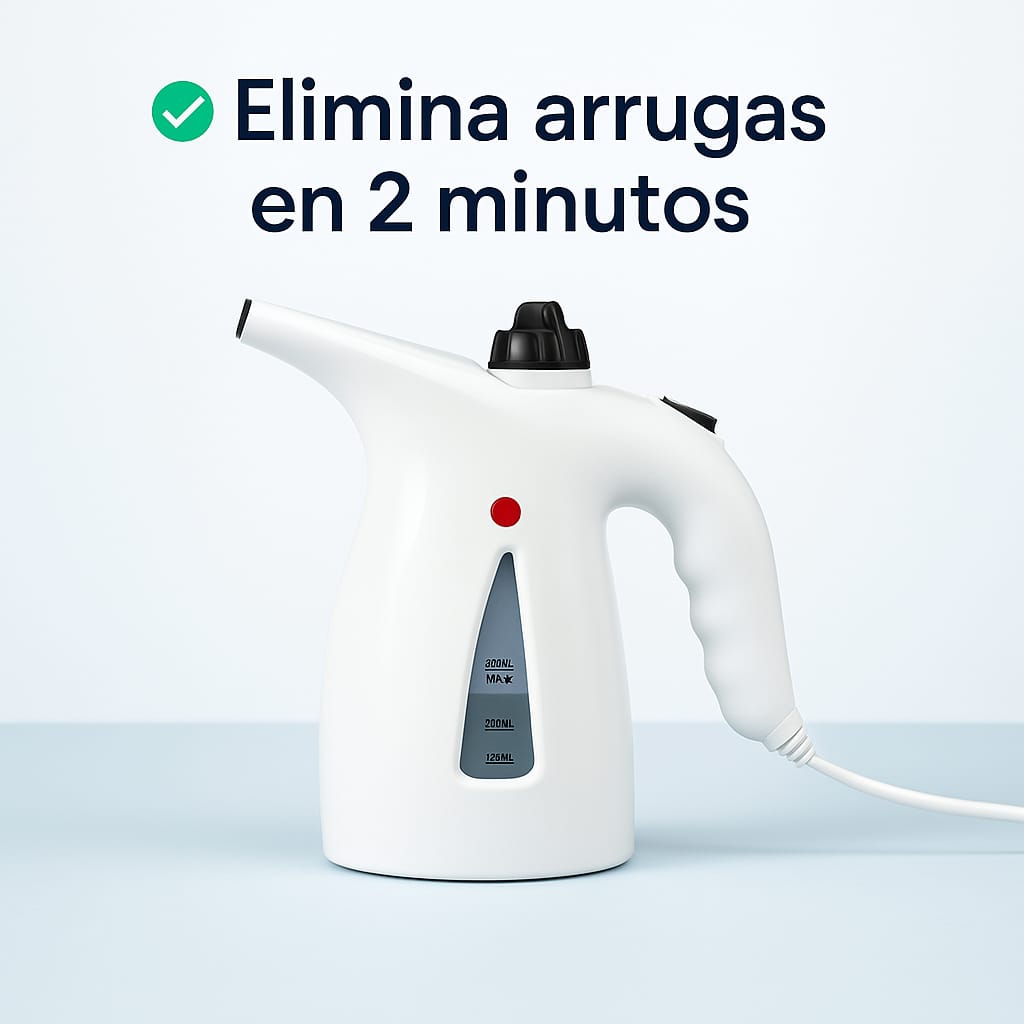 PlanchaExpress™ 2-en-1: 👉 Ropa Impecable + Facial Exprés