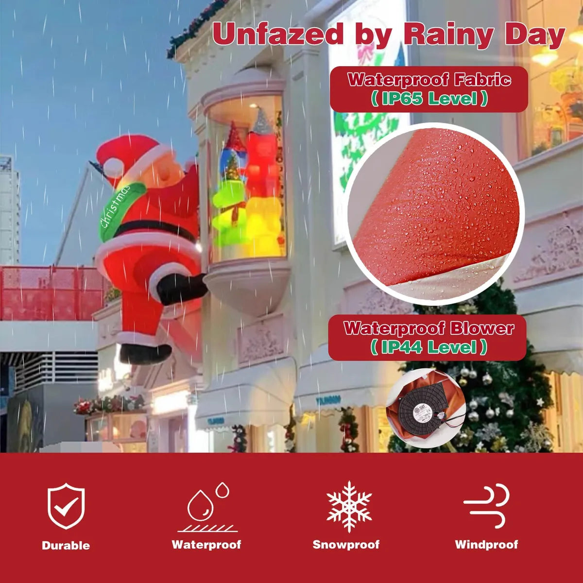 GranSanta™ – 🎅 Papá Noel Inflable Premium 1.8 m