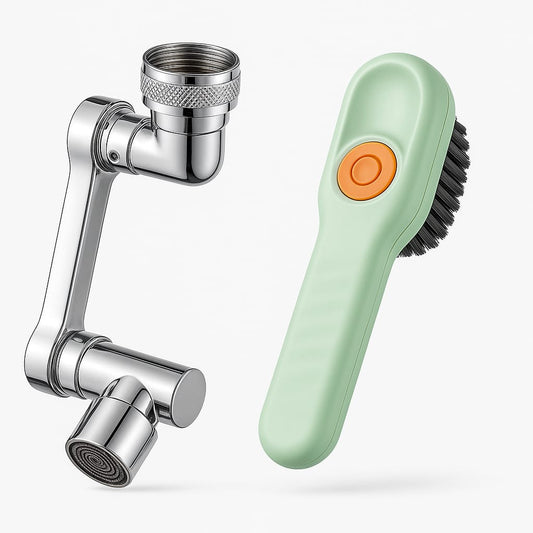 Kit Hogar Premium™ – Grifo 1080° + Cepillo Dosificador